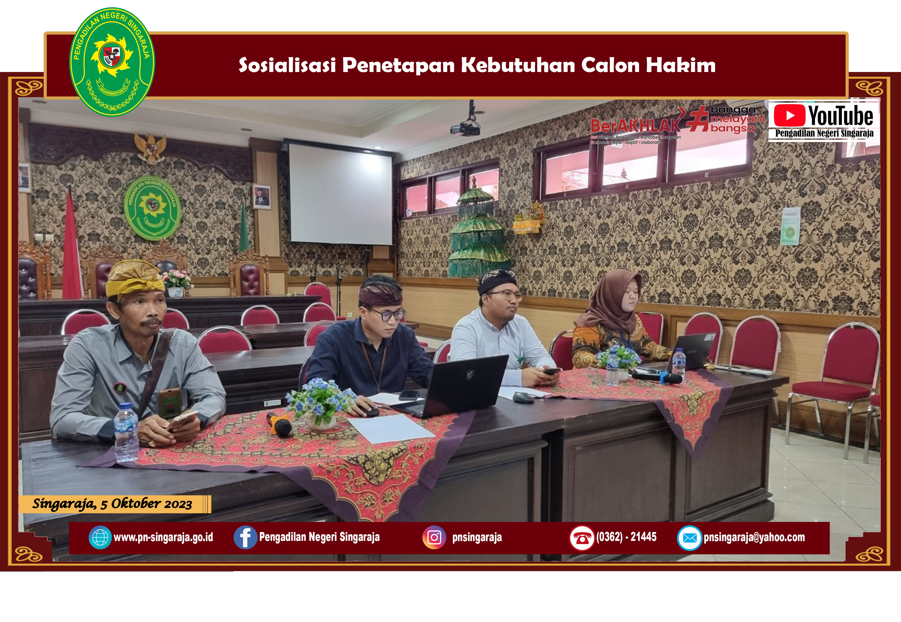 Sosialisasi Penetapan Kebutuhan Calon Hakim