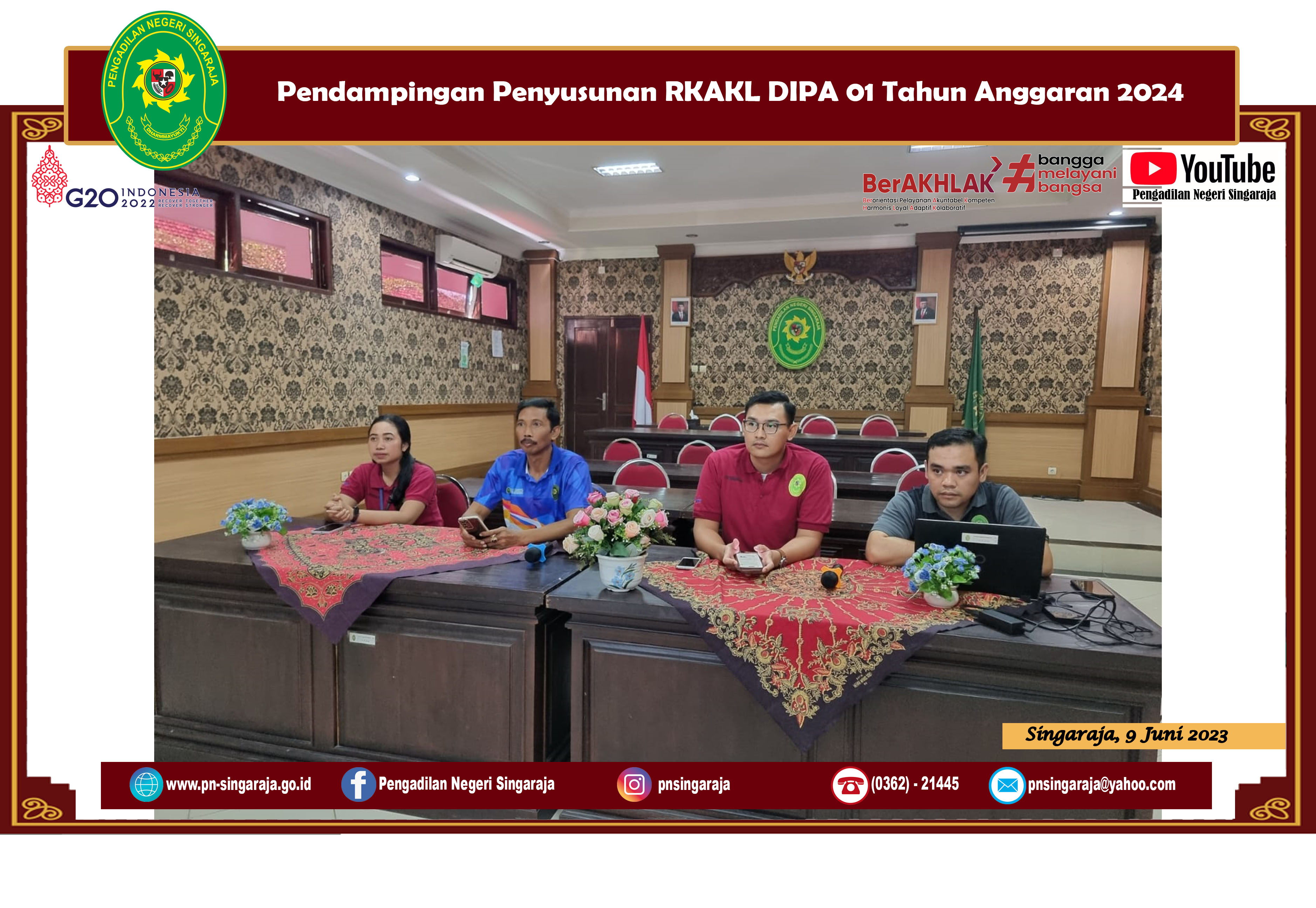 Pendampingan Penyusunan RKAKL DIPA 01 Tahun Anggaran 2024