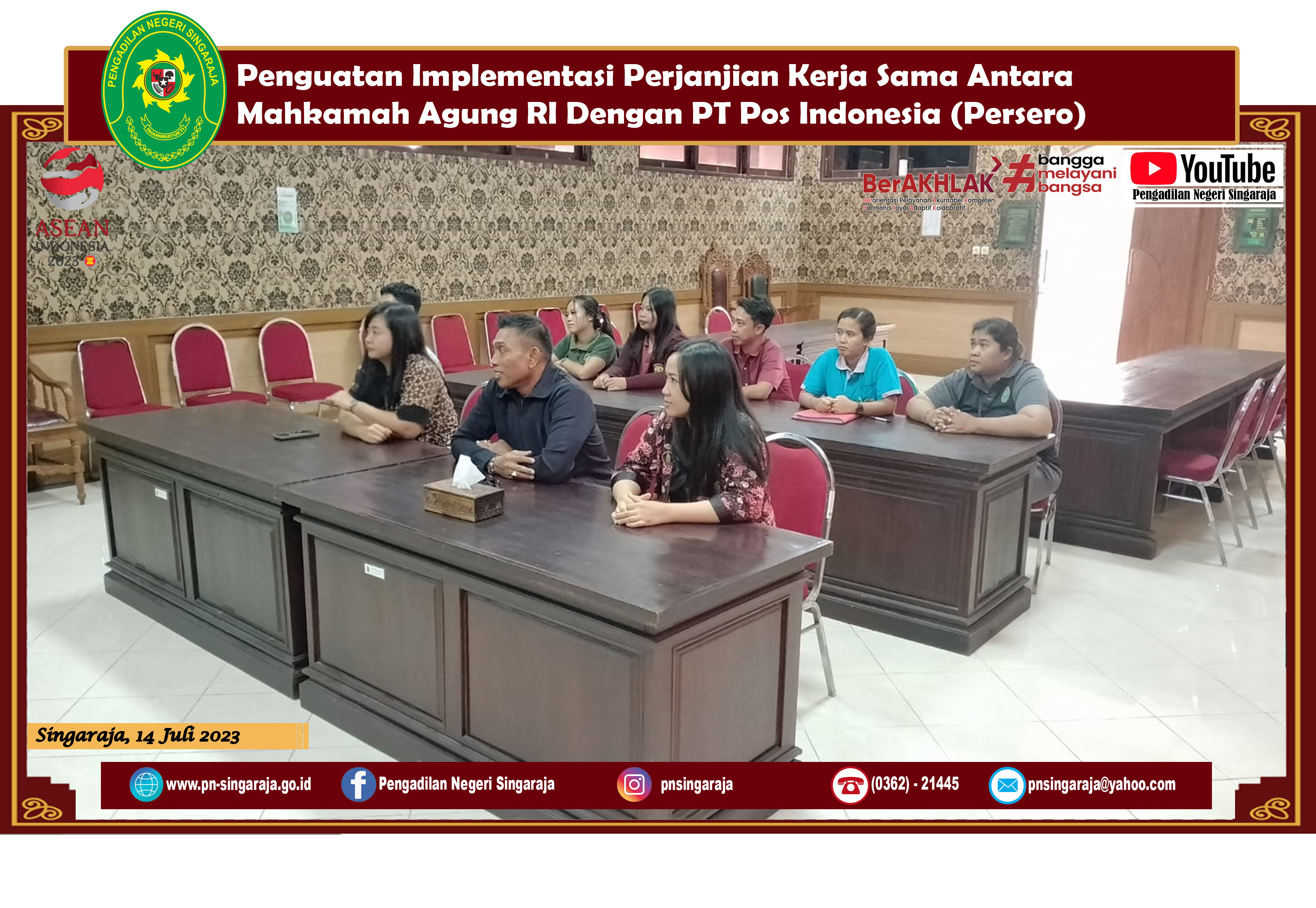 Penguatan Implementasi Perjanjian Kerja Sama Antara Mahkamah Agung RI Dengan PT Pos Indonesia (Persero)