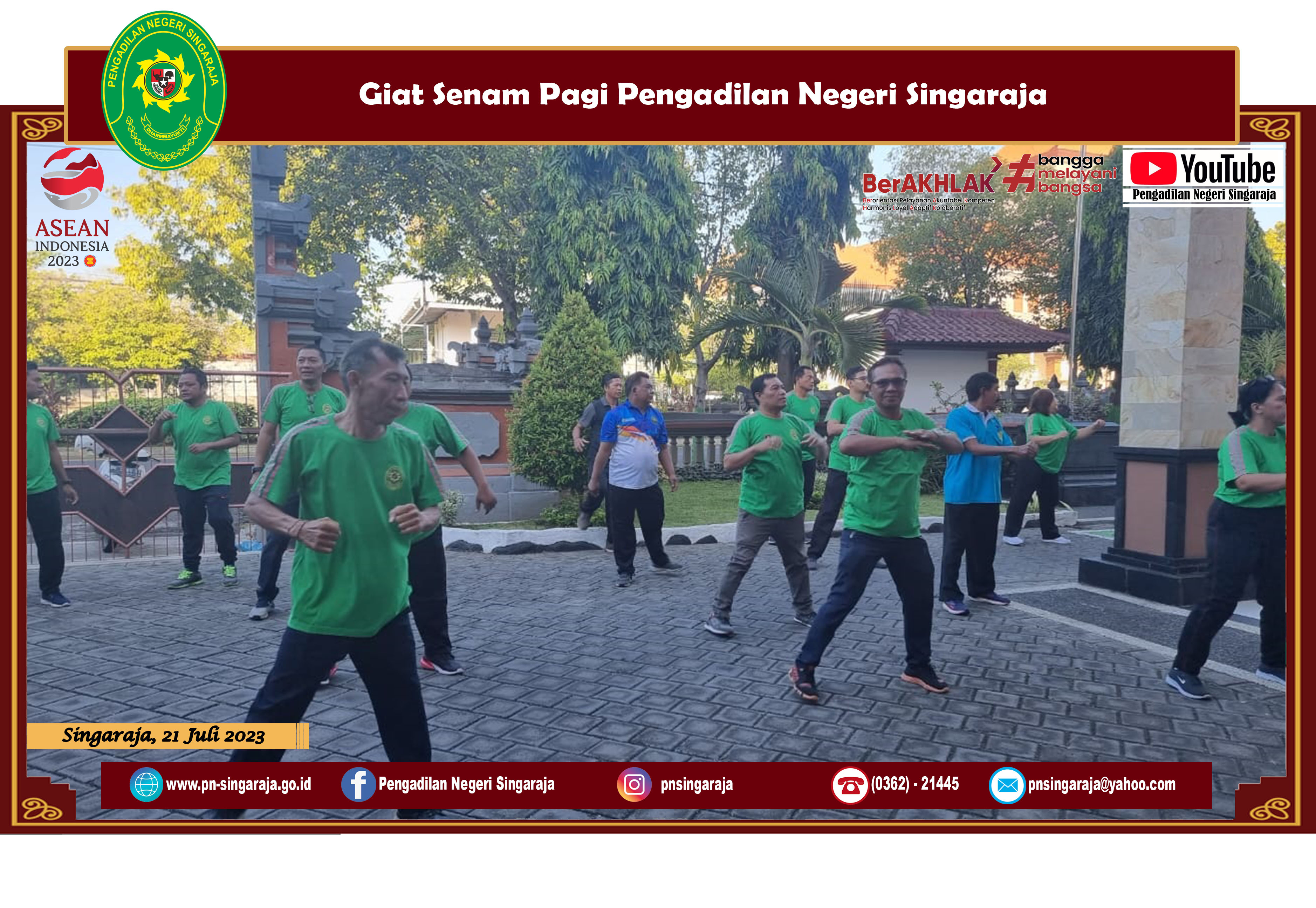 Giat Senam Pagi Pengadilan Negeri Singaraja