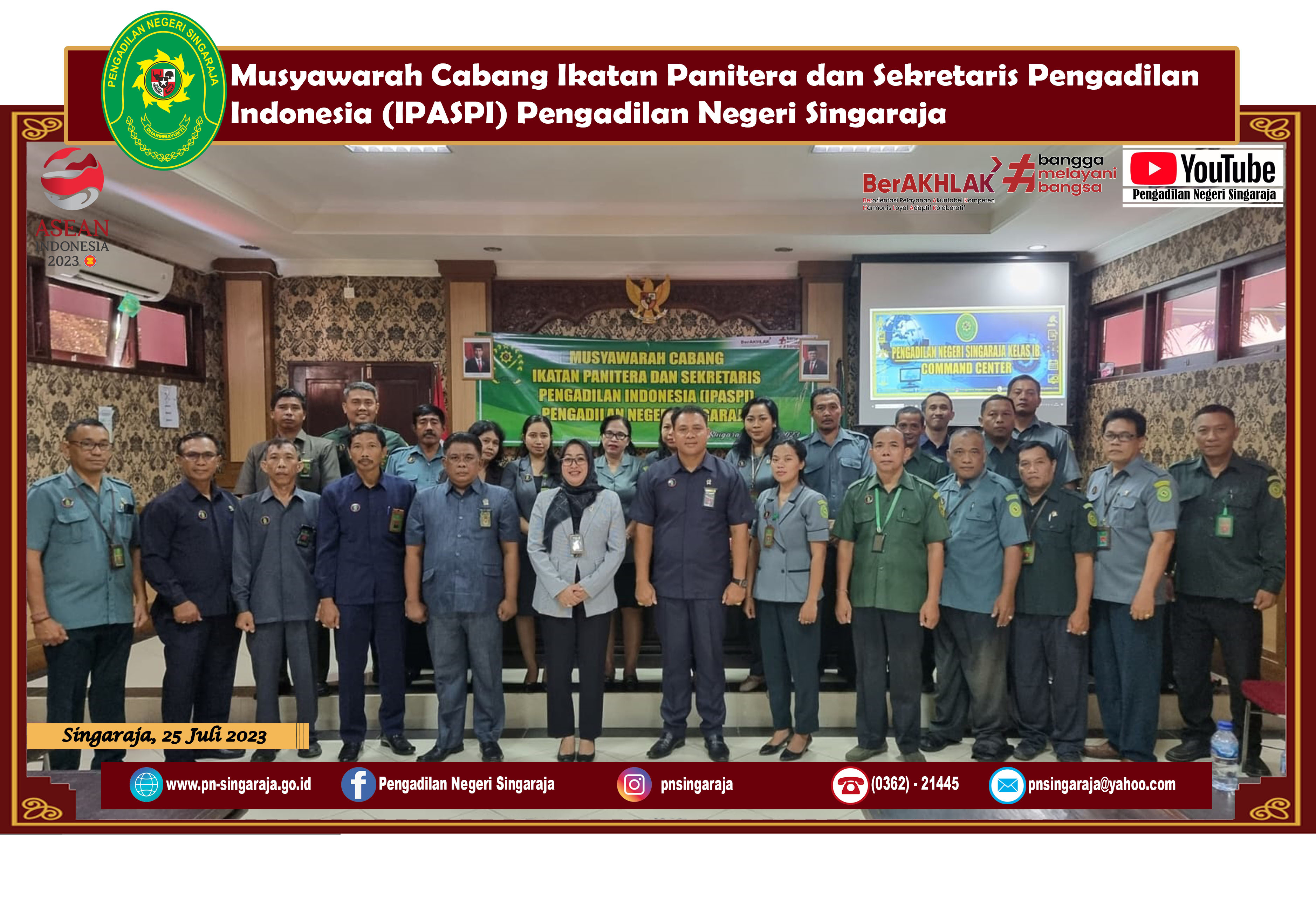 Musyawarah Cabang Ikatan Panitera dan Sekretaris Pengadilan Indonesia (IPASPI) Pengadilan Negeri Singaraja