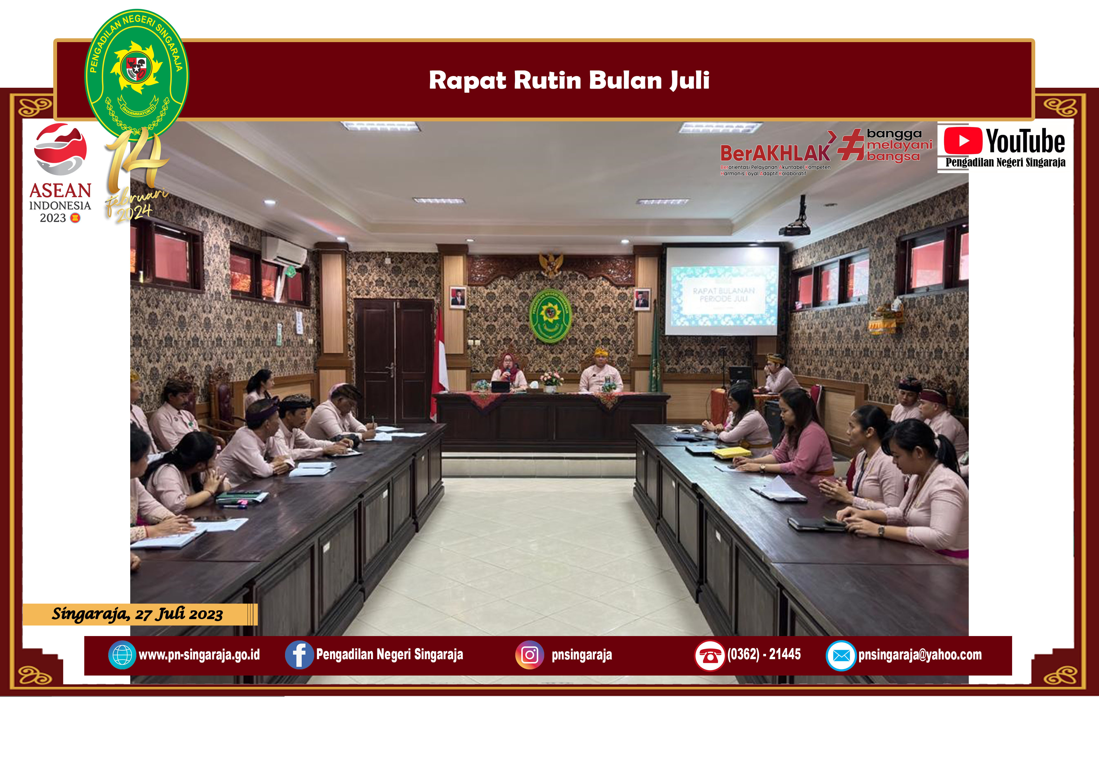 Rapat Rutin Bulan Juli