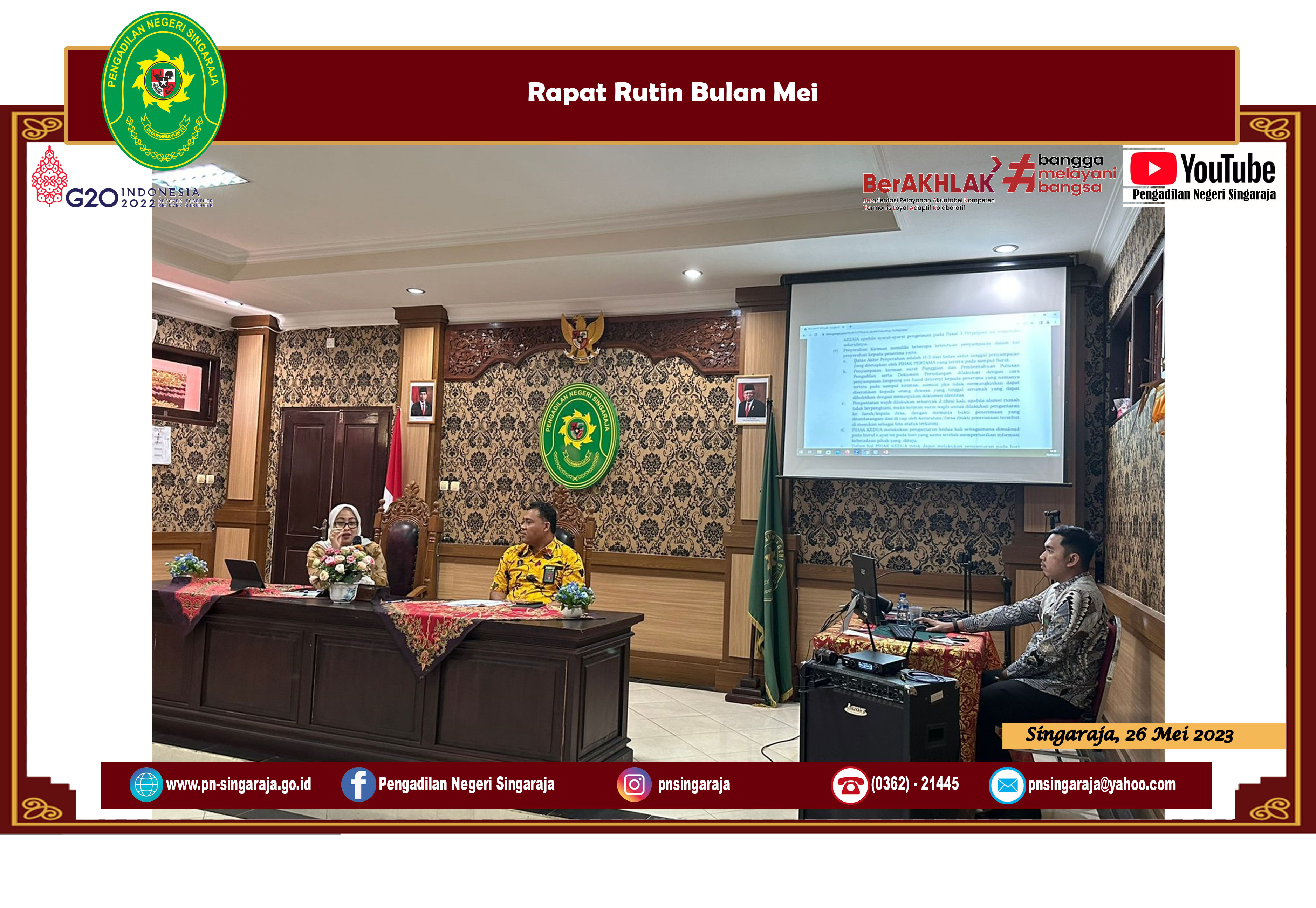 Rapat Rutin Bulan Mei