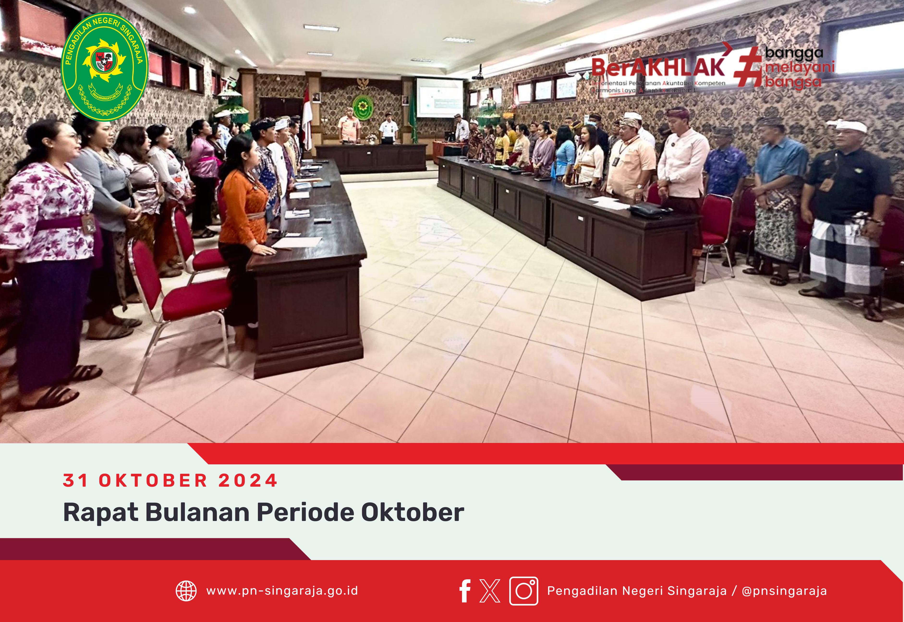 Rapat Bulanan Periode Oktober