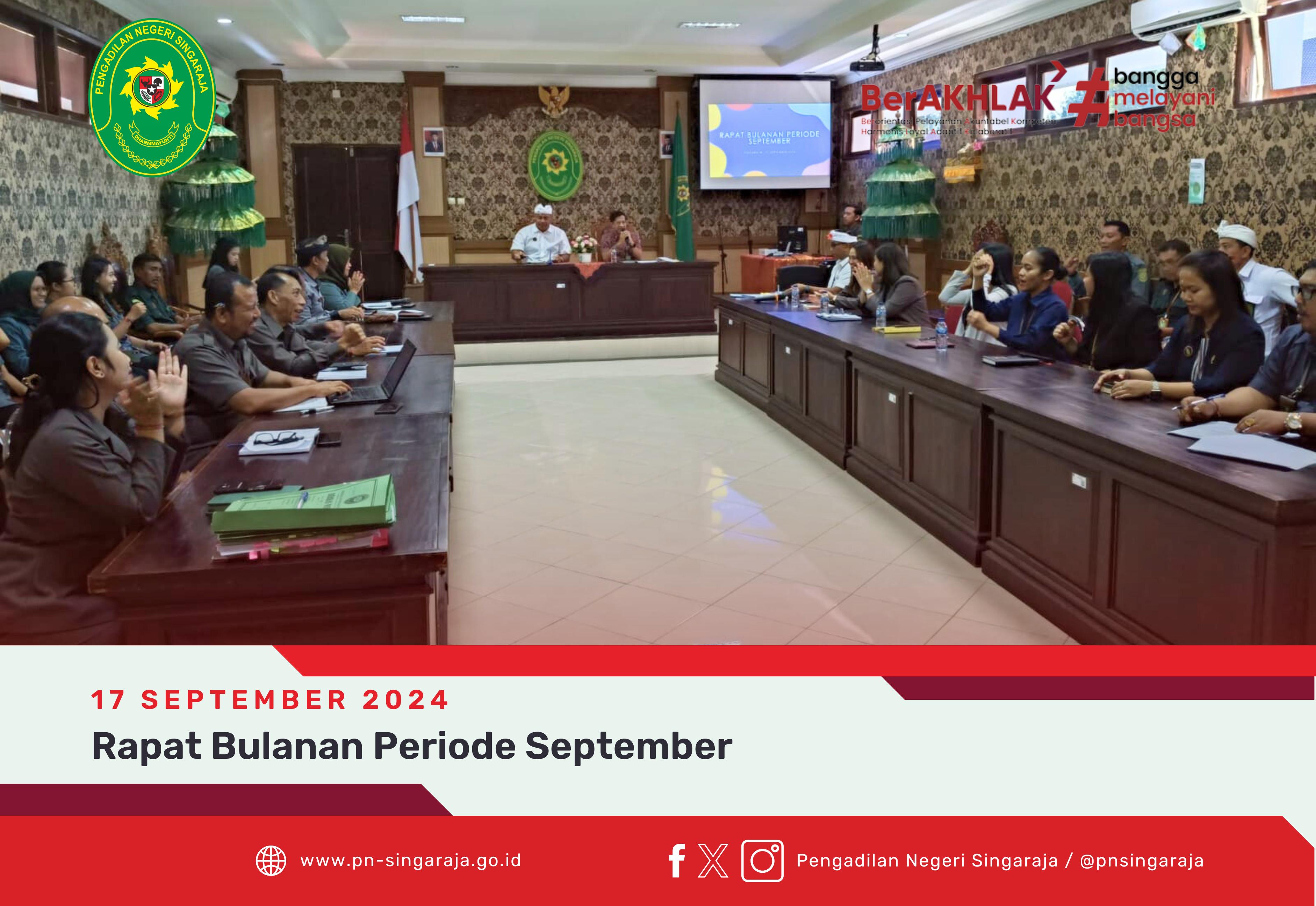 Rapat Bulanan Periode September