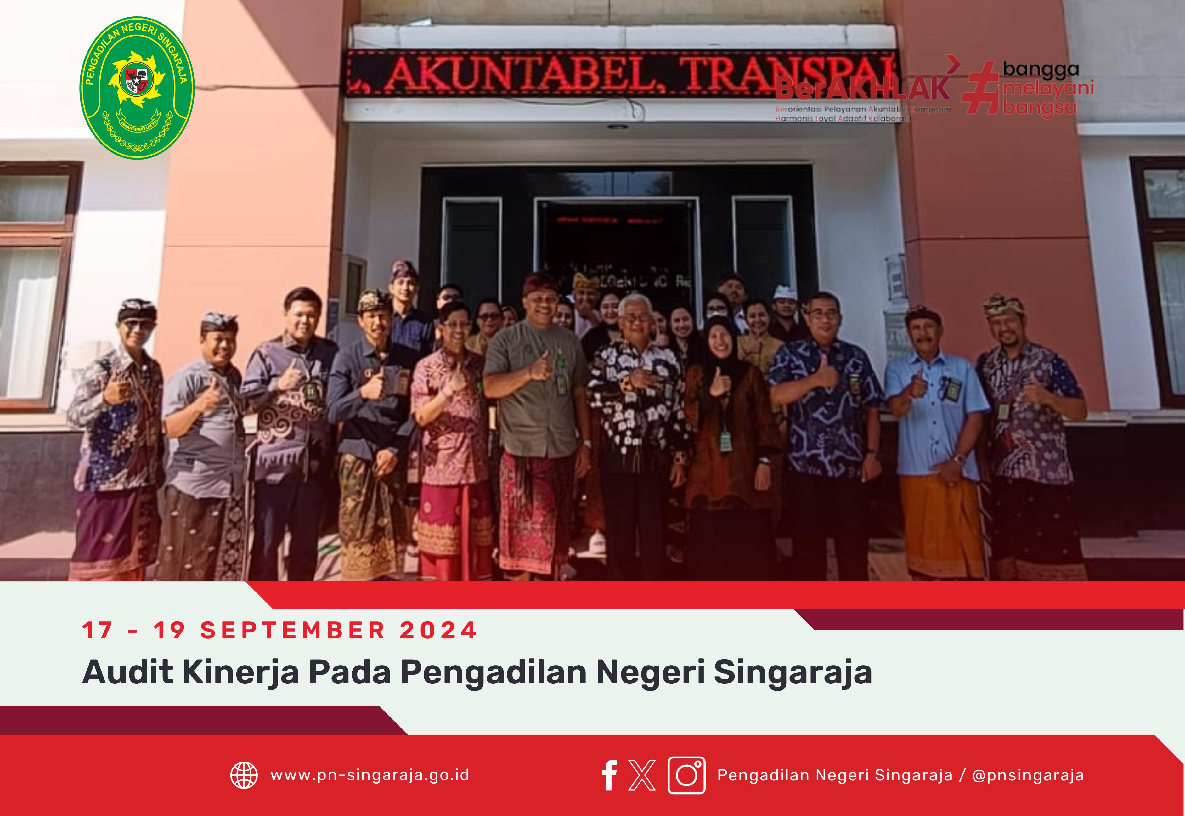 Audit Kinerja Pada Pengadilan Negeri Singaraja