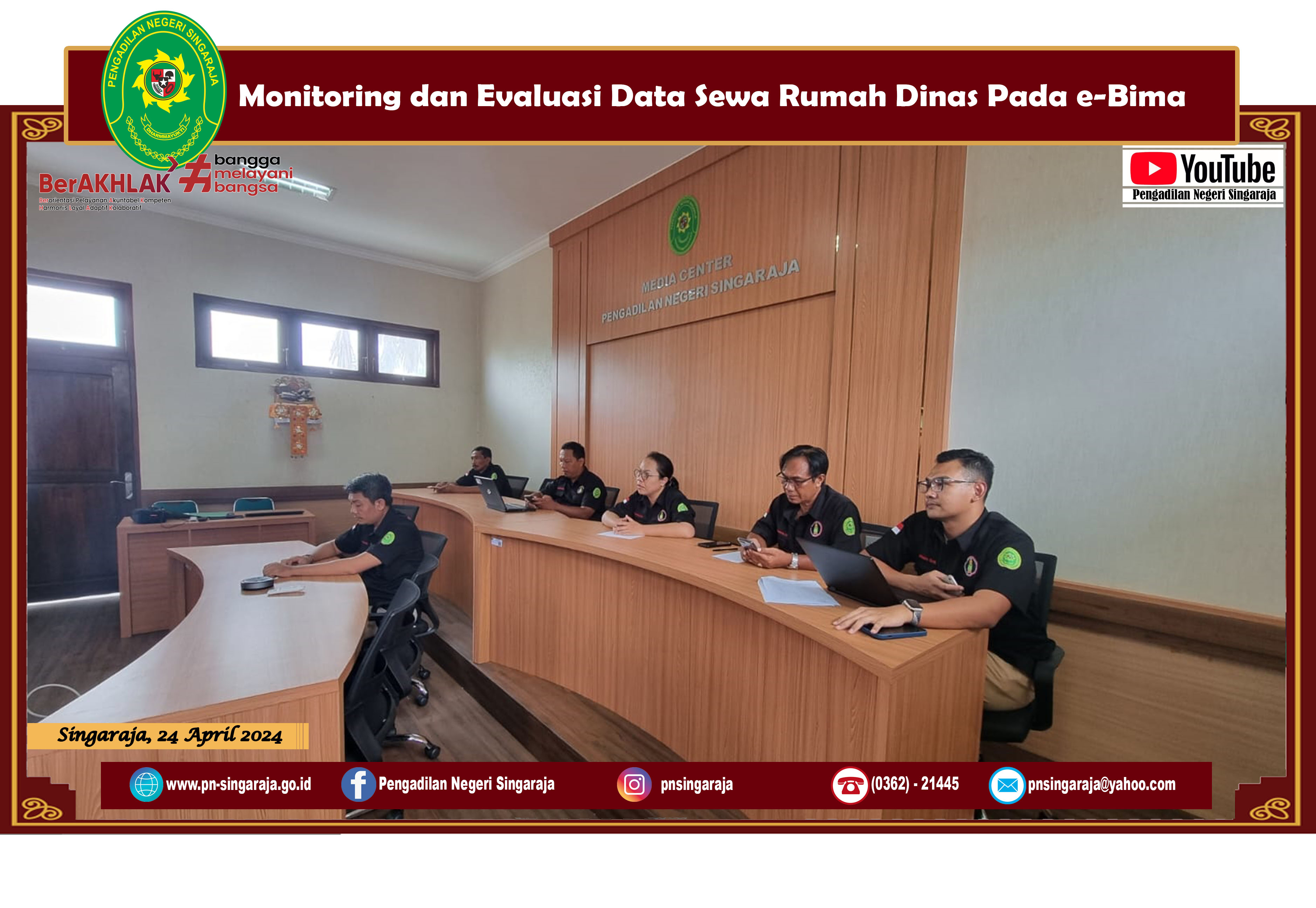 Monitoring dan Evaluasi Data Sewa Rumah Dinas Pada e-Bima