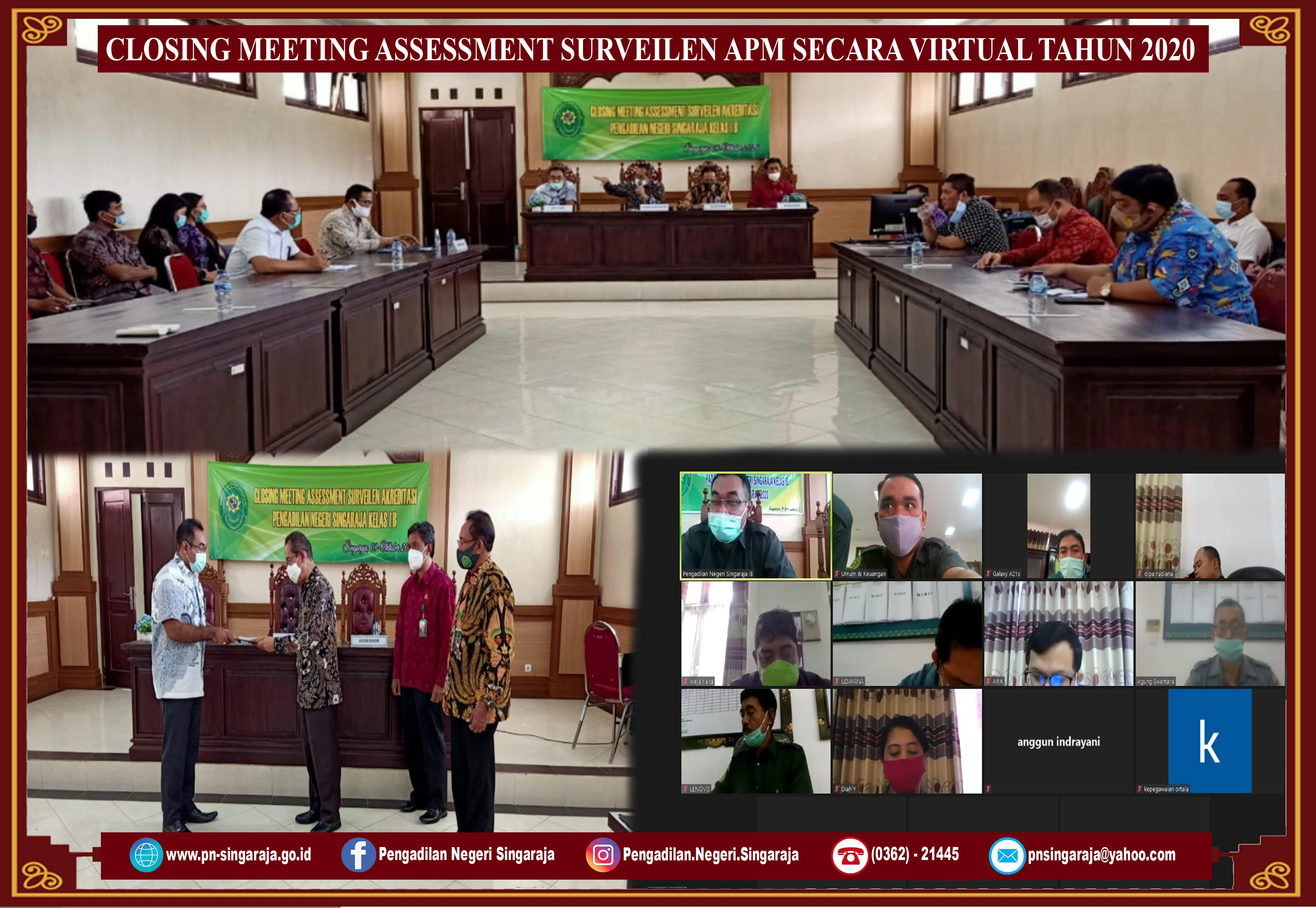 CLOSING MEETING ASSESSMENT SURVEILEN APM SECARA VIRTUAL TAHUN 2020