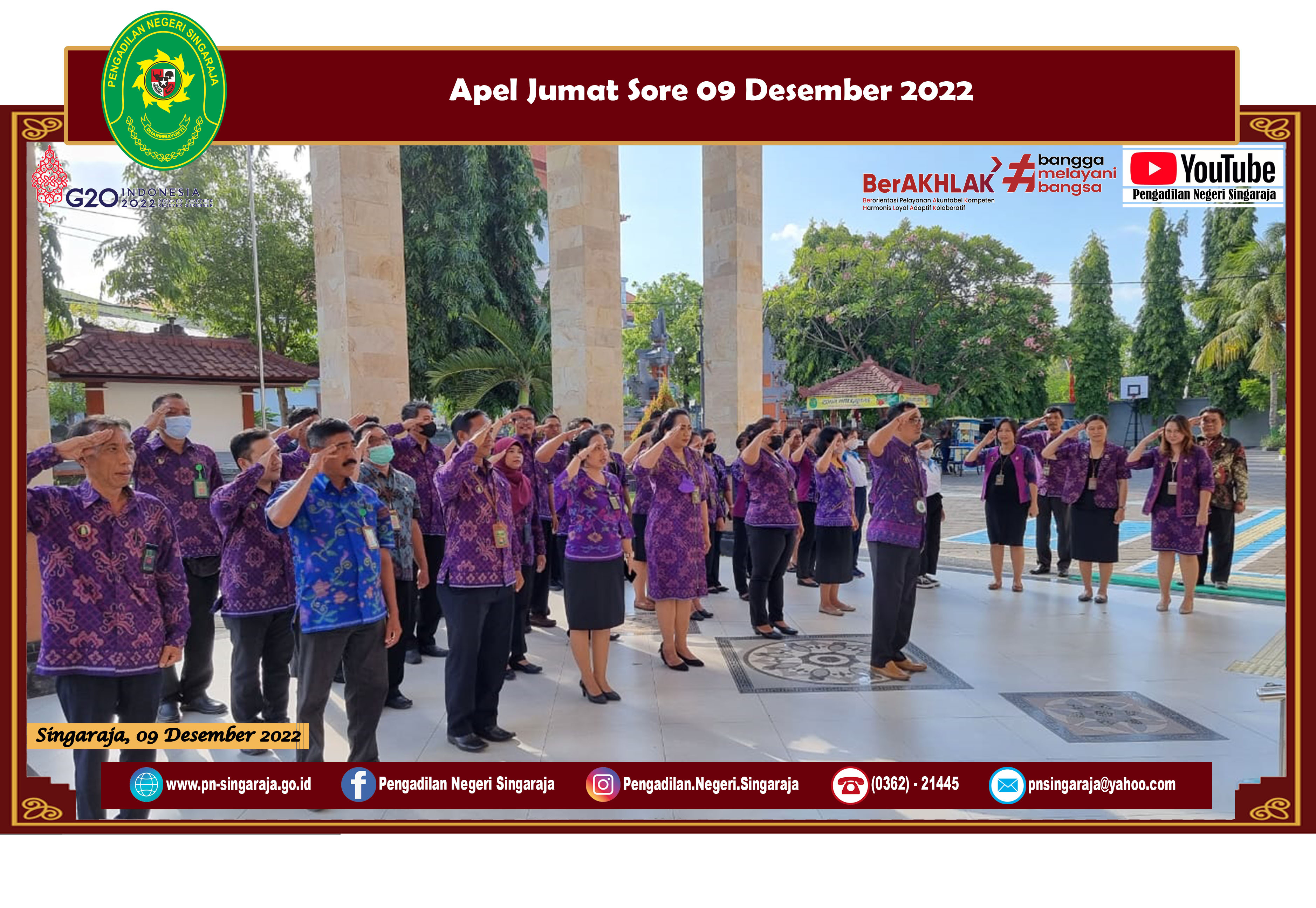 Apel Jumat Sore 09 Desember 2022