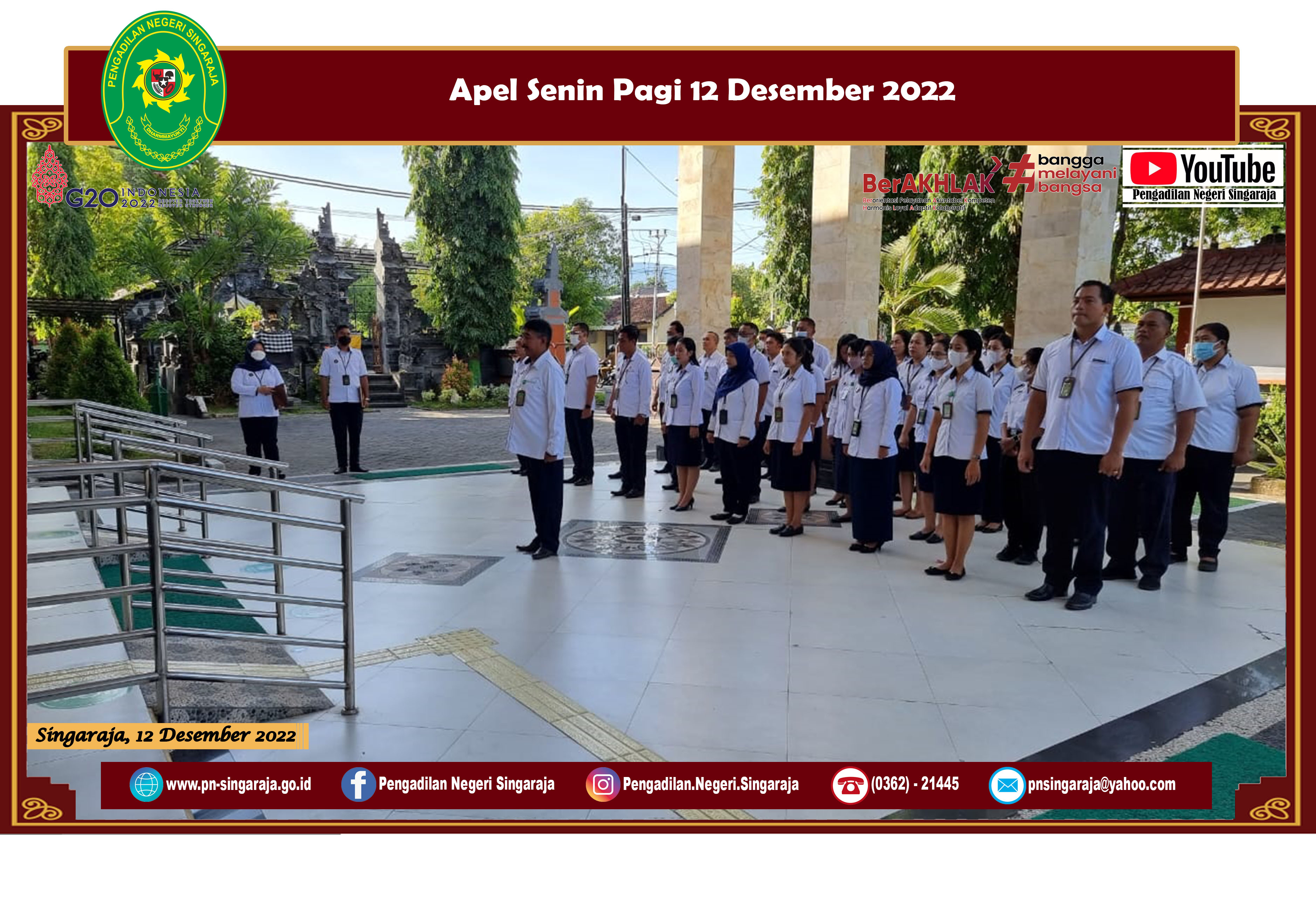 Apel Senin Pagi 12 Desember 2022