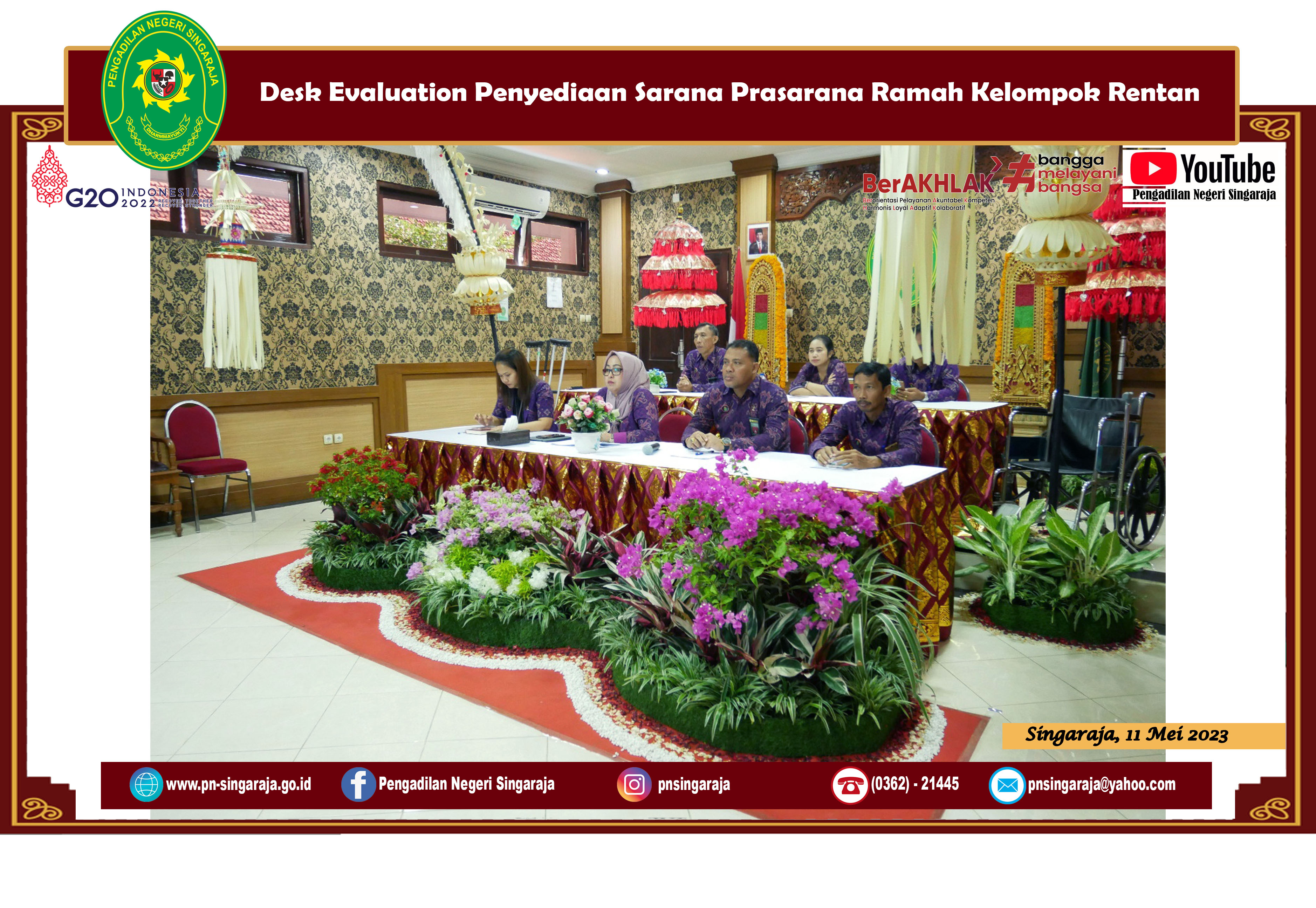 Desk Evaluation Penyediaan Sarana Prasarana Ramah Kelompok Rentan