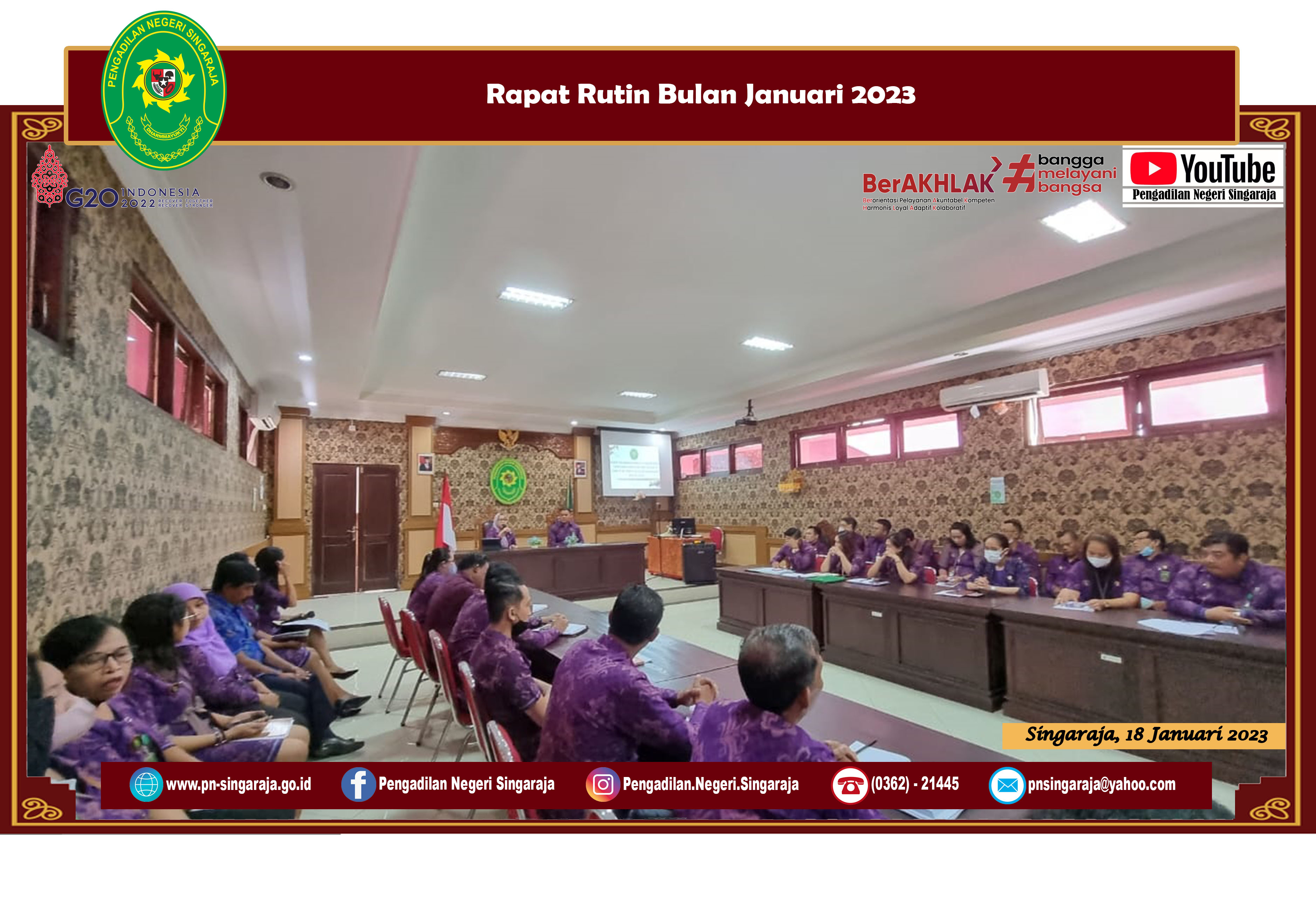 Rapat Rutin Bulan Januari 2023