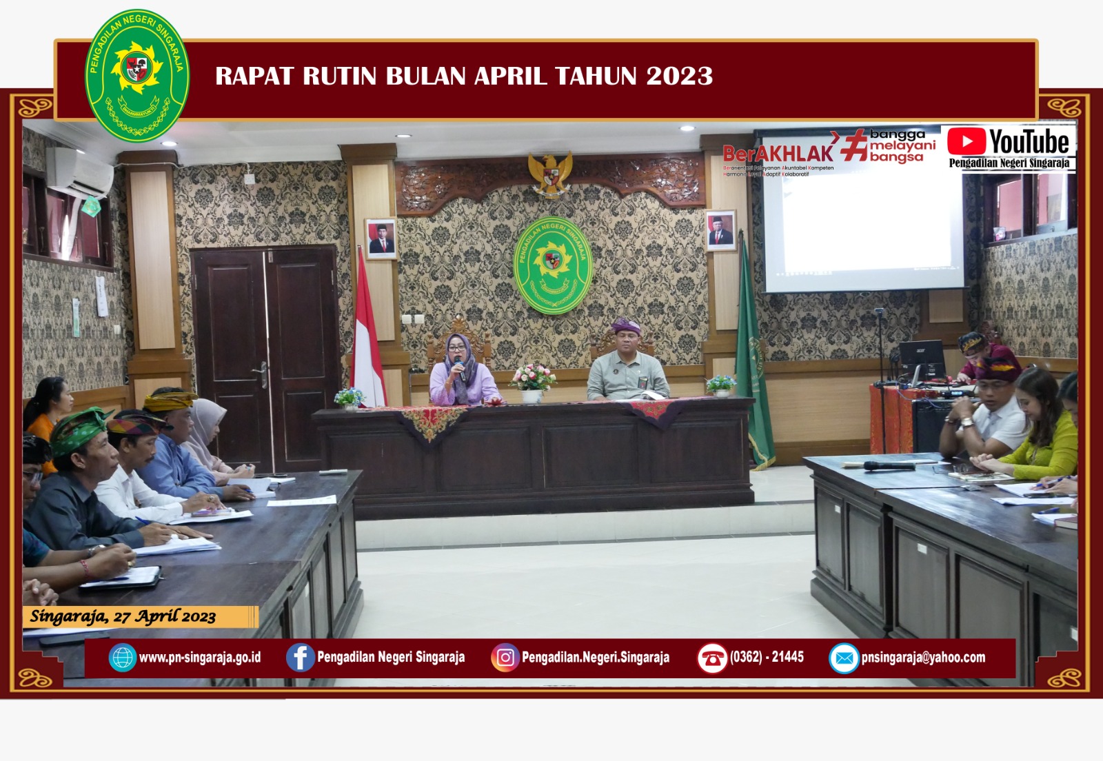 Rapat Rutin Bulan April Tahun 2023