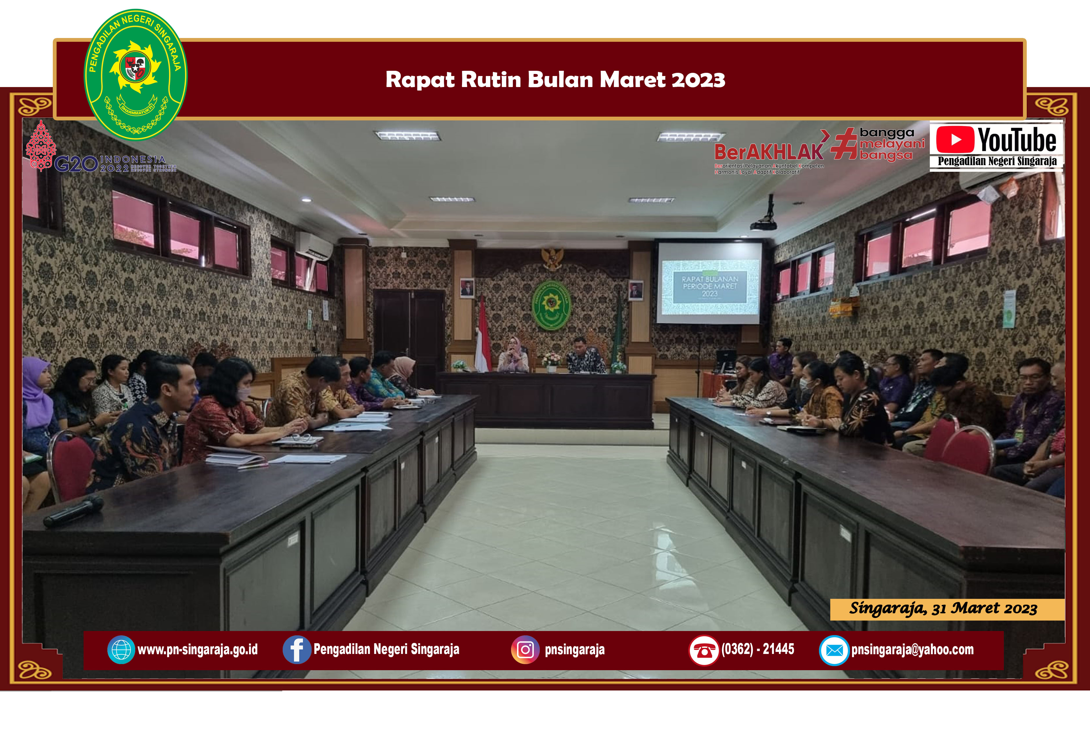 Rapat Rutin Bulan Maret 2023