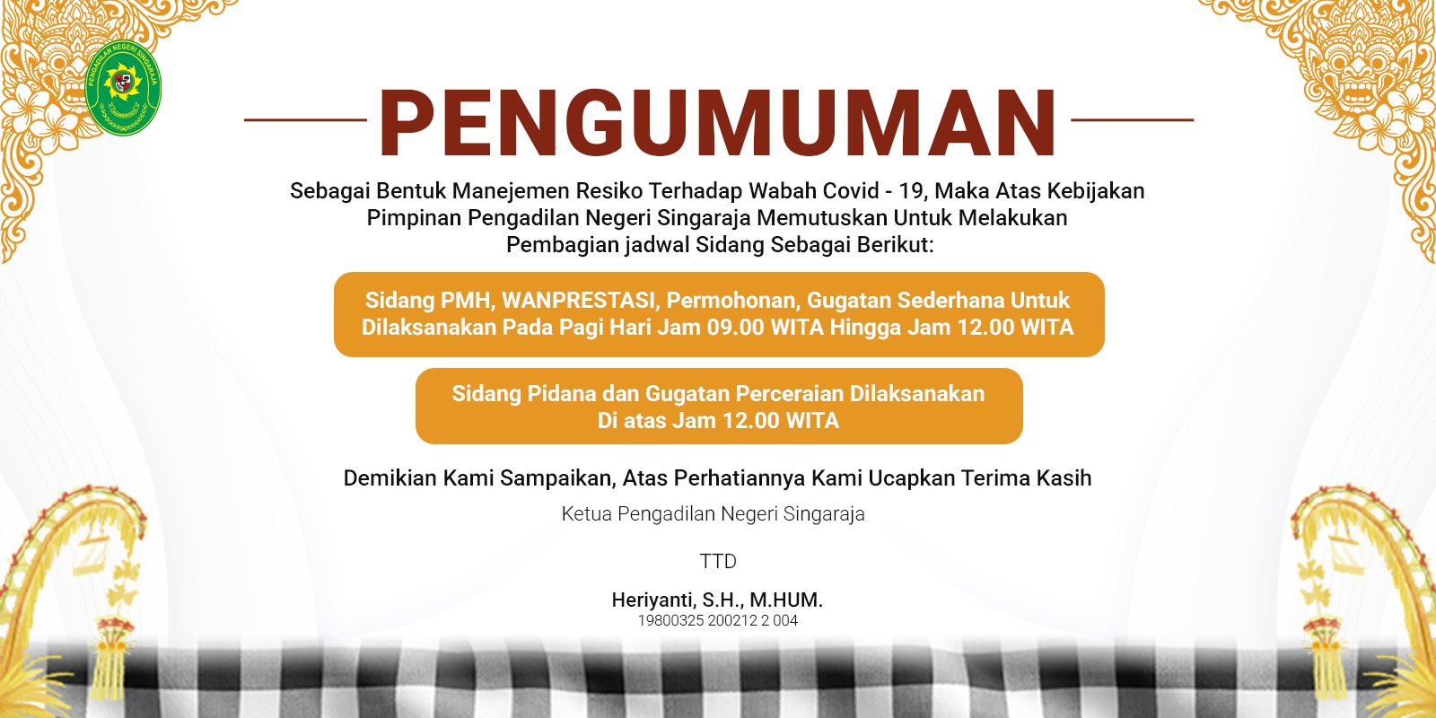 Design pengumuman