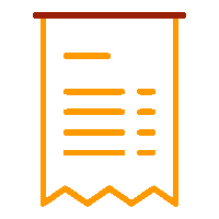 Wired outline 2451 invoice receipt general hover pinch