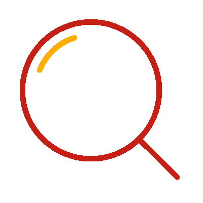 Wired outline 19 magnifier zoom search hover spin