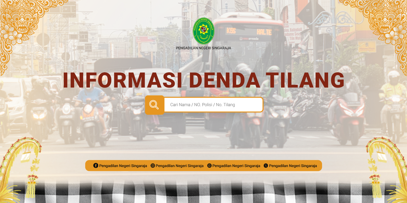 Design informasi denda tilang