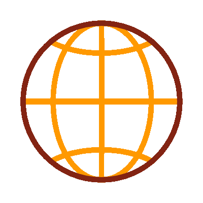 Wired outline 27 globe hover rotate